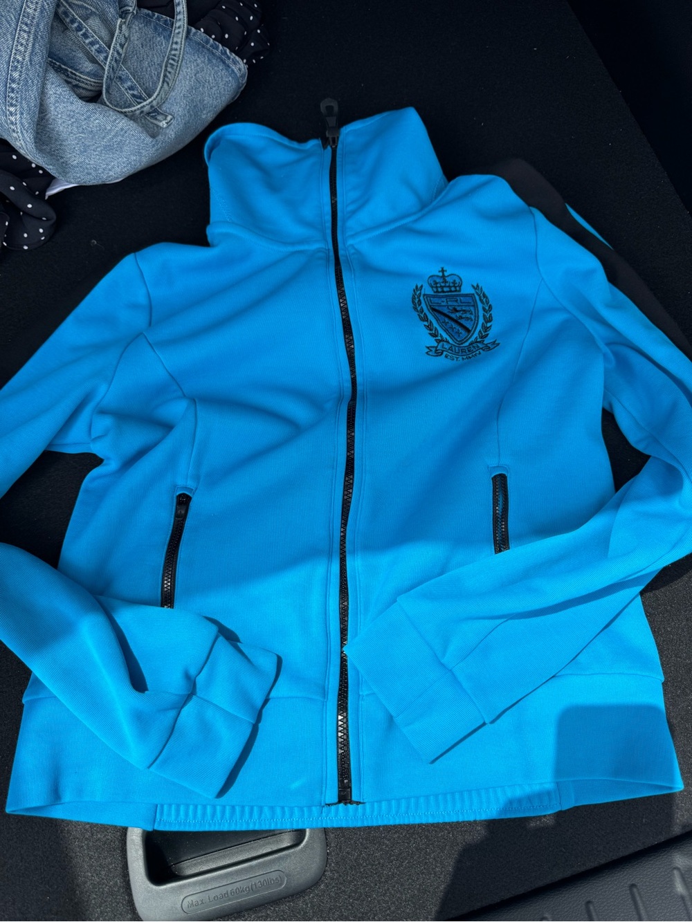 Ralph Lauren Bright Blue Full-Zip Jacket with Crest